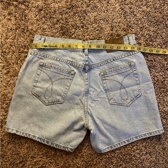 Vintage Calvin Klein Light Blue Denim Shorts - Picture 3 of 9